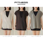 画像5: インナー付きショットパンツとハイネックトップスとパーカー オシャレー水着　レデイース体型カバー　カバーアップ水着　ファション水着　アパレル水着　水着ファッション　ママ系水着　スイムウェア (5)