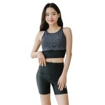 画像10: タンクトップ　ハイウェスト レディース フィットネス セパレート 体型カバー フィットネス水着 水着スイムウェア めくれ防止 ビキニ 女の子 タンキニ インナー 競泳水着 スイムキャップ フィットネス水着 (10)