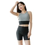 画像7: タンクトップ　ハイウェスト レディース フィットネス セパレート 体型カバー フィットネス水着 水着スイムウェア めくれ防止 ビキニ 女の子 タンキニ インナー 競泳水着 スイムキャップ フィットネス水着 (7)