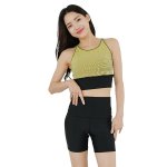 画像8: タンクトップ　ハイウェスト レディース フィットネス セパレート 体型カバー フィットネス水着 水着スイムウェア めくれ防止 ビキニ 女の子 タンキニ インナー 競泳水着 スイムキャップ フィットネス水着 (8)