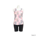 画像8: タンク 前ファスナー　レディース フィットネス セパレート 体型カバー フィットネス水着 水着スイムウェア めくれ防止 ビキニ 女の子 タンキニ インナー 競泳水着 (8)