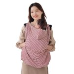 画像12: 抱っこ紐 ケープ UVカット 接触冷感 ひんやり ベビーケープ 春 夏 秋 ベビーカー ブランケット 日よけ ひよけカバー サイズ調整で虫よけにも 飛沫カット カバー クリップ取付 グレー ベージュ (12)